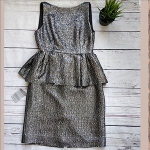 Kate Spade Andi Dress Glitter Gunmetal NWT